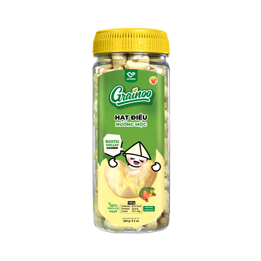 Hạt điều nướng mộc 260g